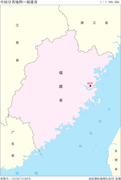 File:中国分省地图——福建省.svg