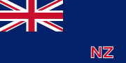 Blue flag with the Union Jack in the upper left quadrant