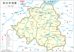 紹興市在浙江省的地理位置