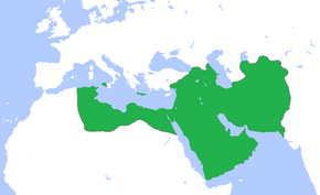 公元800年，哈伦·拉希德时期的阿拔斯王朝极盛时的领土疆域