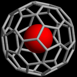 含有內嵌原子的富勒烯的結構