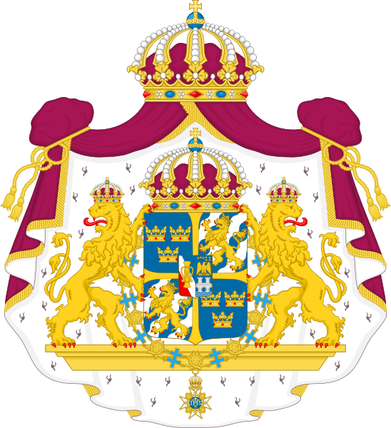 File:Great coat of arms of Sweden.svg