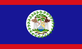 伯利茲國旗；伯利茲國旗（前英屬洪都拉斯），與老撾國旗相似