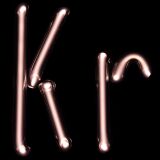 字母Kr形狀的氣體白光放電燈管