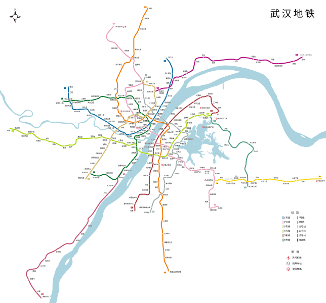 File:Wuhan Metro System Map zh.svg