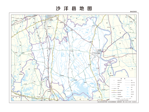 File:沙洋县地图.svg